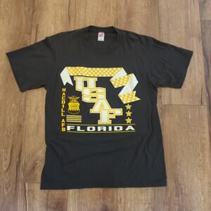 USAF Florida Adult Large Shirt United States Air Force Retro Single Stitch 90s